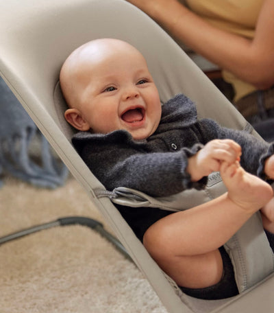 Elvoria™ Foldable Baby Rocker with 3-Level Height Adjustment