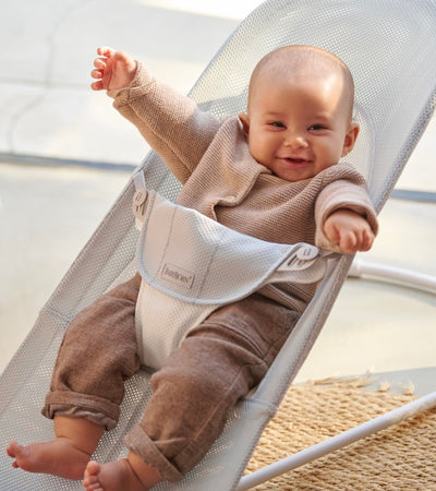 Elvoria™ Foldable Baby Rocker with 3-Level Height Adjustment