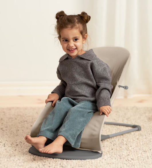 Elvoria™ Foldable Baby Rocker with 3-Level Height Adjustment
