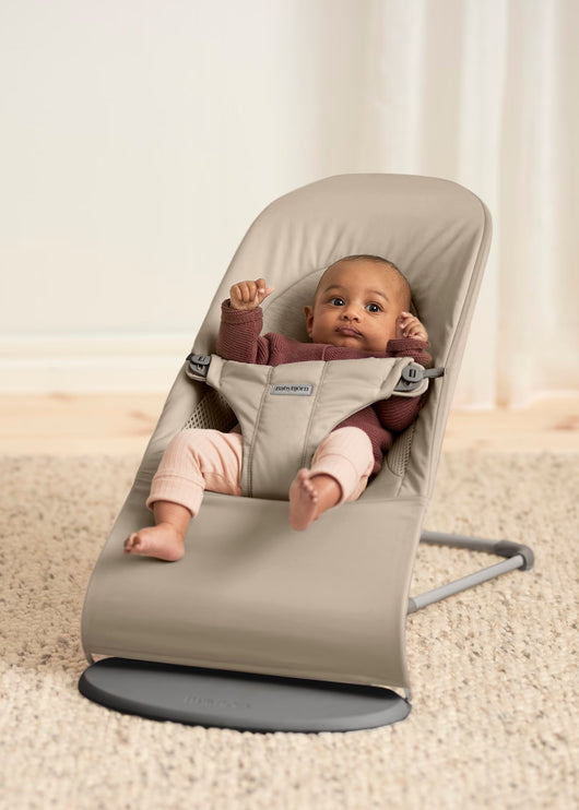 Elvoria™ Foldable Baby Rocker with 3-Level Height Adjustment