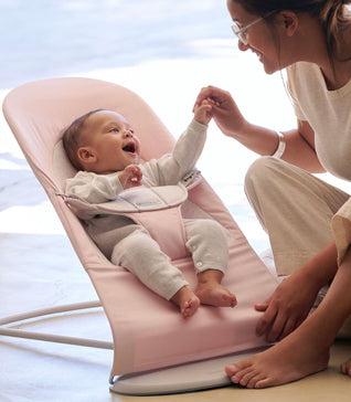 Elvoria™ Foldable Baby Rocker with 3-Level Height Adjustment