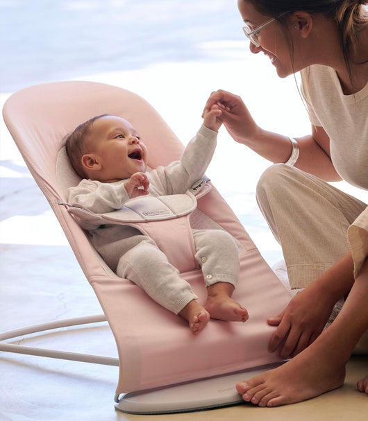 Elvoria™ Foldable Baby Rocker with 3-Level Height Adjustment